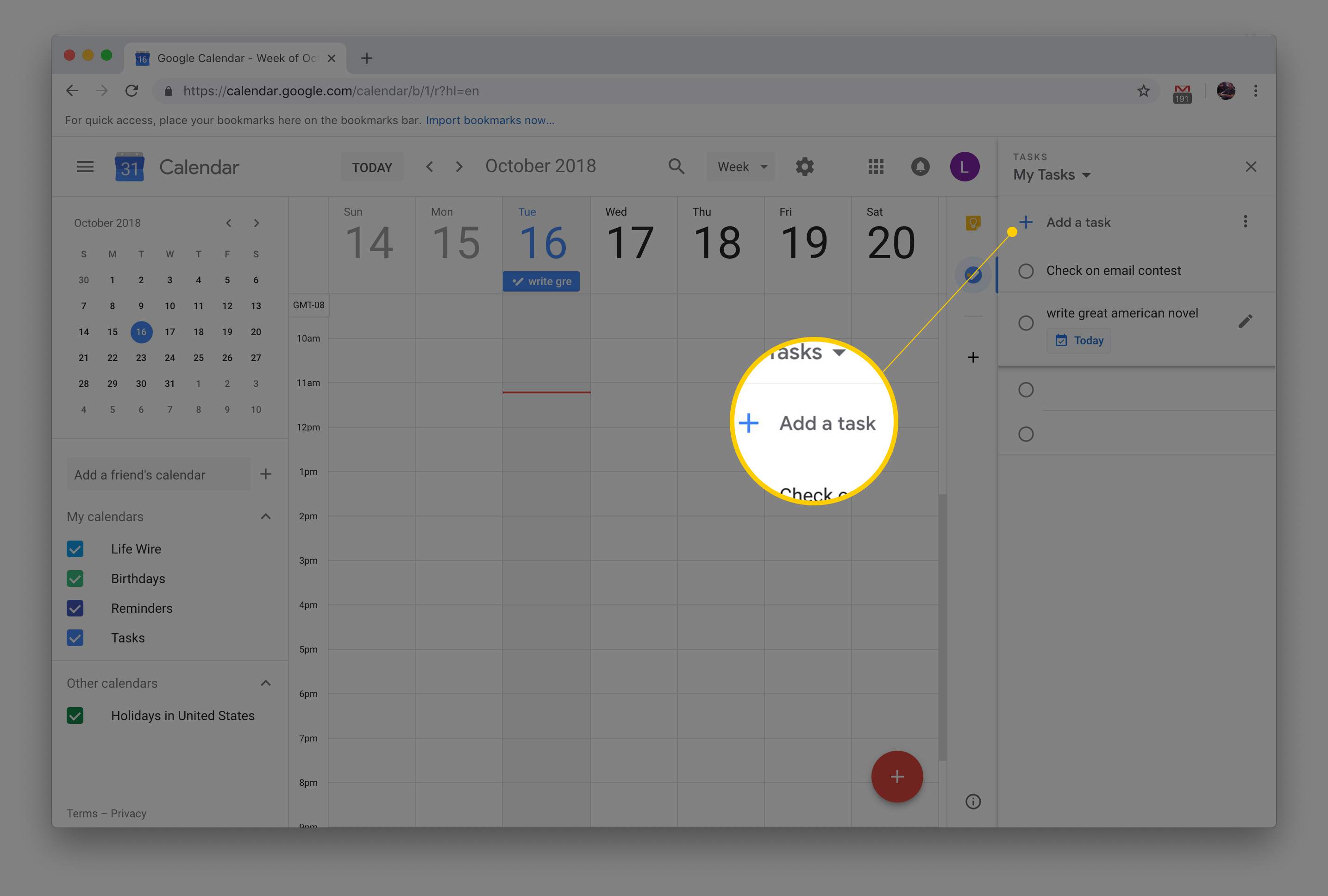 google calendar and tasks for mac